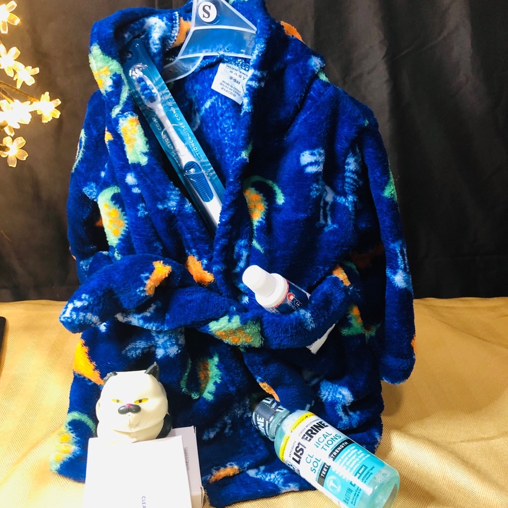 Mon Cheri Vibrant Blue Kids Robe